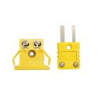 K Type Panel Mount Thermocouple Connector 10A Yellow Color for sale