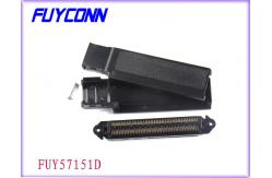 China 64 Pin IDC Plug Side Entry Centronics Female Connector With Plastic Cover supplier