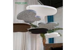 China Noise Reduction Polyester Fiber Acoustic Panel Sound Absorbing Ceiling Panel supplier