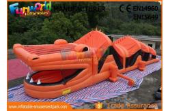 China Customized Size Adult Inflatables Obstacle Course With Digital Painting supplier