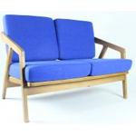 America style wooden frame home upholstered 2 unit sofa furniture for sale