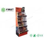 Supermarket Cardboard Pop Displays Foldable Cmyk Printing