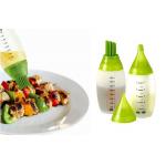 Food Grade Silicone Small Kitchen Tools BBQ Basting Bottle With Brush 2Pcs for sale