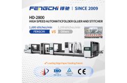China Box High Speed Automatic Folder Gluer Stitcher Machine supplier