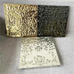 SS304 Water Ripple Steel Sheet 300x300 Concealed Mirror Finished for sale