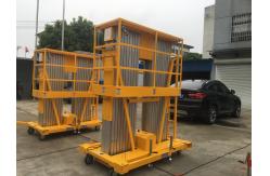 China 14m Double Mast Aerial Work Platform , Durable Awp Equipment 150Kg Loading supplier