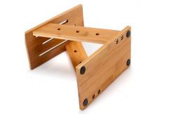 China Natural Wood Bamboo Display Unit Kitchen Knife Holder Organizer Multi Use supplier