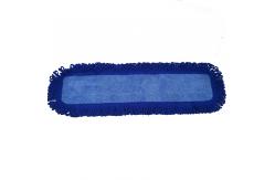 China 13x62cm Dusting Tassels Blue Microfiber Wet Mop Pad For Cleaning Household supplier