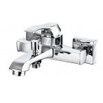 Chrome Bathroom Bath Mixer Tap Center Handle Location Corrosion Resistance for sale