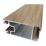 3D Touching Wood Finish Aluminium Profiles Heat Transfer For Outdoor for sale