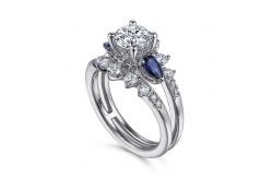 China Lab Diamond Wedding Band VVS Clarity HPHT Round Cut Lab Grown Diamond Ring supplier
