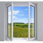 European Style Double Glazed Tilt And Turn PVC Windows Customized Glass And Accessaries