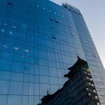 Rectangular Metal Curtain Wall Aluminum Frame Sustainable Design for sale