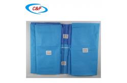 China Non Woven Disposable Pelviscopy Laparoscopy Drape Pack Blue supplier
