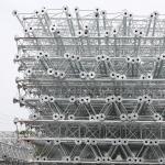 120 Feet 3 Legs Tube Self Supporting Communication Tower Hot Dip Galvanized for sale