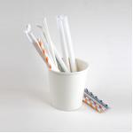5 eco friendly Food Grade Paper Drinking Straws For Birthday Wedding Party for sale