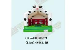 China Cow Inflatable Small Bouncy House For Childrens Playgound supplier