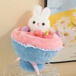 Magic Bunny Flower Bouquet - Valentine's Plush Gift for Her 20x30cm plush rabbit for sale