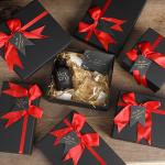 OEM ODM 1 Color Printing Black Rigid Box Luxury Gift Packaging Box for sale