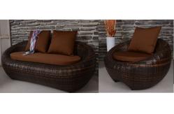 China 2pcs new design wicker sofas     supplier