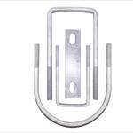 Auto Part Trailer High Strength 316 Stainless Steel Square U Bolt With Plain Finish for sale