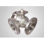 Cast Steel 3-way Ball Valve Stainless Steel L-port T-port Anti-static for sale
