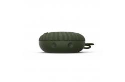 China Small Army Green Wireless Bluetooth Speaker Farbic Material 800mAh 10M range supplier