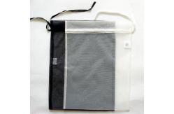 China Foldable Mesh Nylon Drawstring Bags Portable Small For Gift supplier