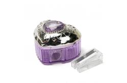 China Patent Fancy Cute Rhinestone Heart Pencil Sharpener Kid Safe supplier