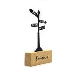 Creative Design Memo Clips Photo Holders Wooden Base Place Desk Wood Craft for sale