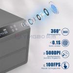 Fingerprint Recognition Steel Luxury Secure Jewelry Box Auto Open Jewelry Security Box