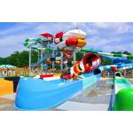 Outdoor Water Playground Game Fiberglass Slide For Swimming Pool for sale
