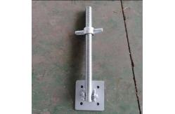 China Electro Galvanized Swivel Screw 34mm Scaffolding Jack Base Q235 supplier