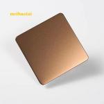 Rose Gold PVD Color Coating Standblast Stainless Steel Sheet Decoration Plate for sale