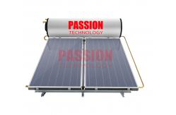 China 300L Integrated Pressure Solar Water Heater with Blue Titanium Flat Collector supplier