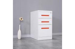 China 3 Drawer Cyber Lock 20.8KG Metal Mobile Pedestal With Wheels supplier