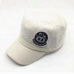 Personalized White Military Cadet Cap For Guys With Embroidered Pattern for sale