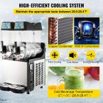 12Lx2 Frozen Slush Machine Ice Margarita 2 Bowls Stainless Steel for sale