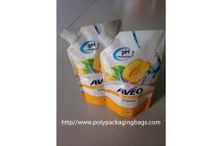 China Fruit Juice Stand Up Plastic Bags With Spout / Suction Nozzle supplier