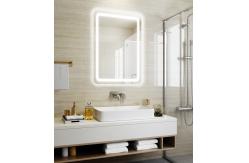 China Hotel Lighted Magnifying Makeup Mirror With Bluetooth And Dimmable Light supplier