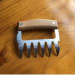 Stainless Steel Metal Meat Claws with Wooden Handle Pulled Pork Shredder Claws