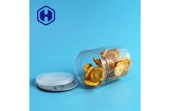 China Cashew Biscuits Canned Food Eoe Plastic PET Can Transparent With Aluminum Lid 335ml supplier