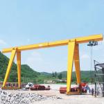 Q235B MH Single Beam Gantry Crane 10T Electric Hoist Schneider Electrics for sale
