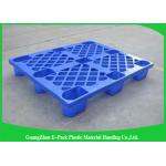 Stackable Black Plastic Skids Pallets , Lightweight Plastic Pallets 100% Recycled Material