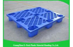 China Stackable Black Plastic Skids Pallets , Lightweight Plastic Pallets 100% Recycled Material supplier