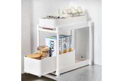 China Convenient And Practical Pull Out Multifunction Kitchen Organizer 1kg Quantity 2 Containers supplier