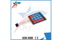 China 4 X 4 Matrix Keypad Membrane Switch Control Panel Electronic Components supplier