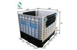 China Medium Duty food containers 1200x1000 box pallet collapsible Plastic Pallet Box supplier