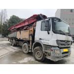Red and Yellow SANY 56M Mobile Concrete Pump Total Weight 34600kgs for Stable Pumping by SANY for sale