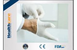 China 5 Mil Disposable Medical Latex Gloves White Smooth Surface FDA Approved supplier